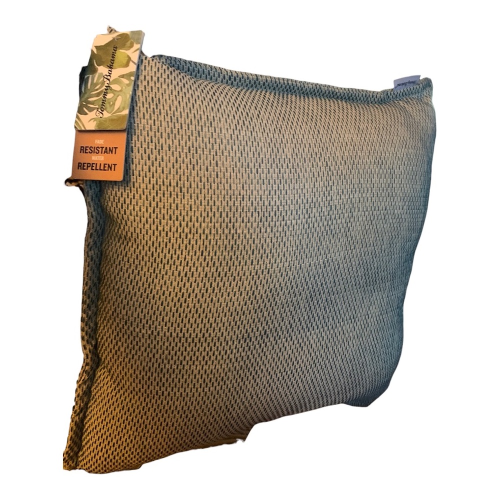 Tommy Bahama Fade Resistant, water repellent Outdoor Decor Pillow. Teal